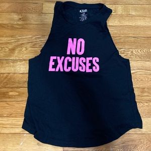 “No excuses” Women’s muscle tank